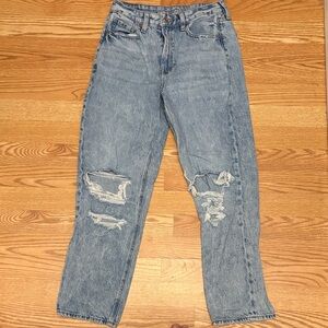 American Eagle Outfitters Light Blue Straight Leg Jeans